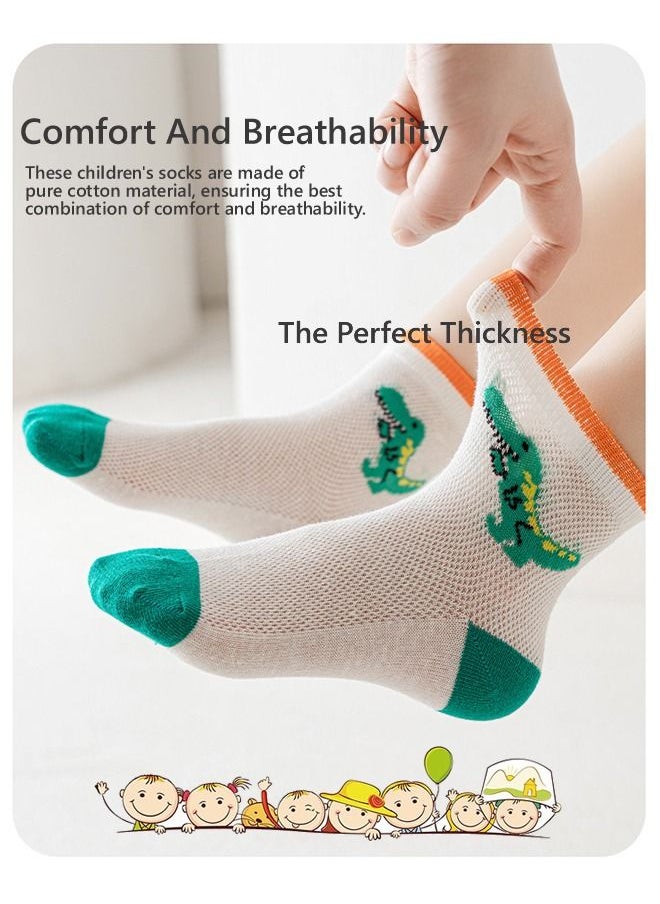 Generic - 5 Pairs Of Soft Cotton Cute Pattern Socks For Baby Multicolor - Image 1