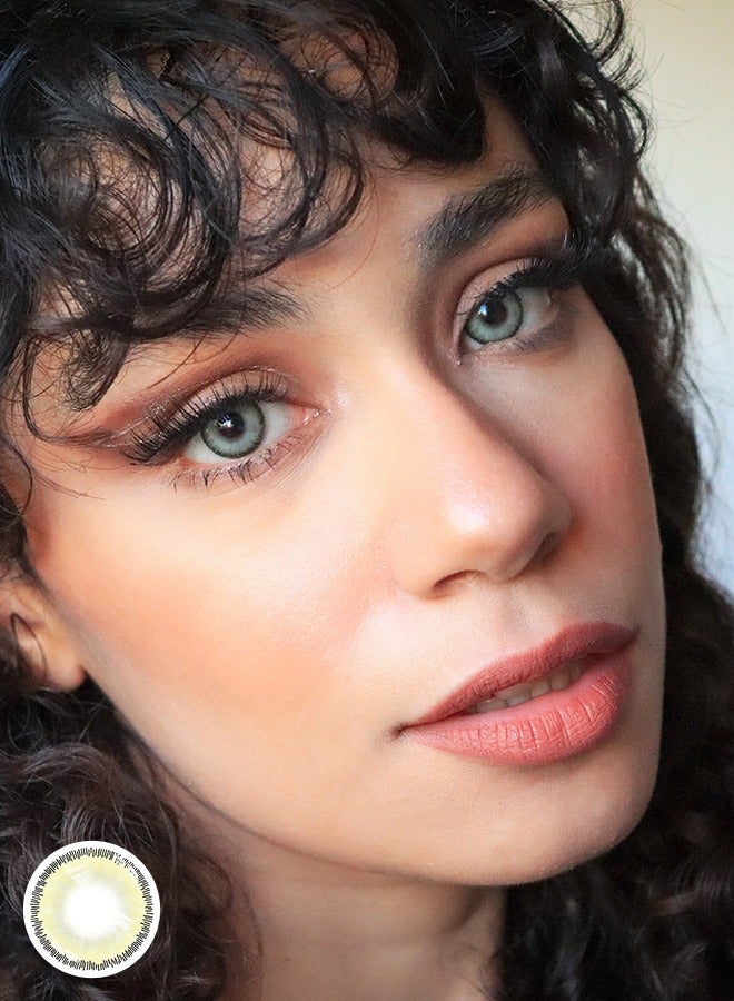 سيدة جديدة عدسات لاصقة ملونة خضراء من فريش ليدي للاستخدام السنوي - Image 4