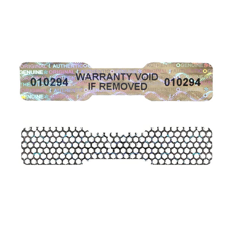 300 Pcs Bone Silver Hologram Sticker Holographic Tamper Evident Label High Security Warranty Seal Sticker with Serial Numbers04 Inch X 2 InchGQYHLABO
