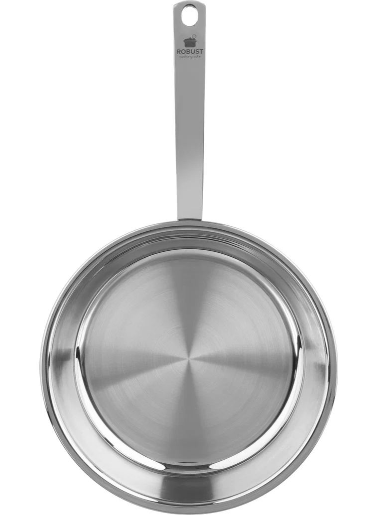 ROBUST Stainless Steel Pan, 26 cm - Silver - Image 2