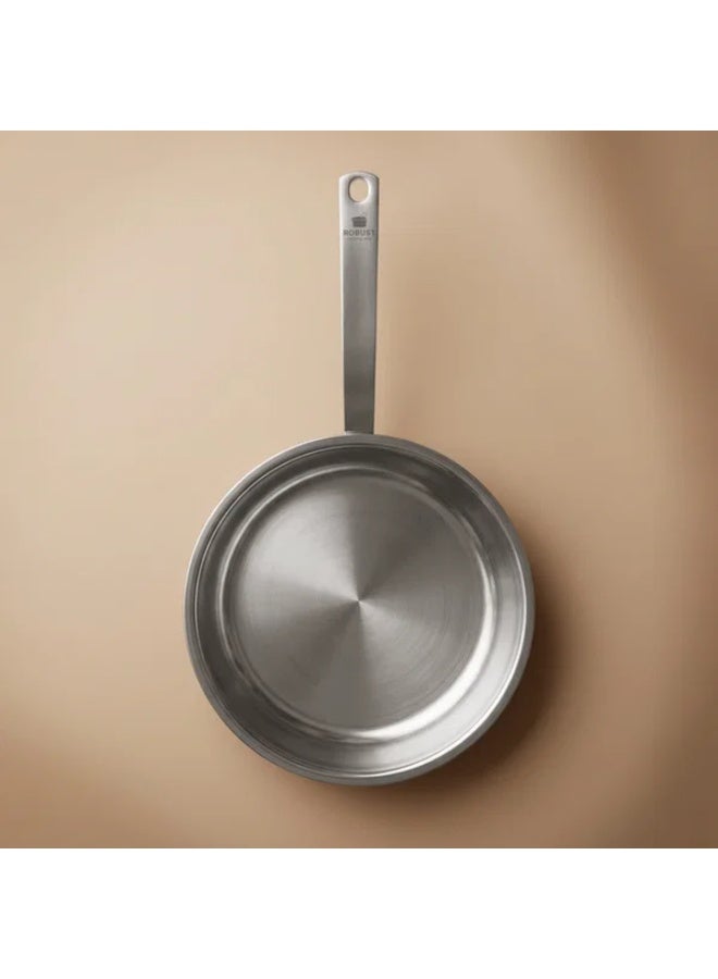 ROBUST Stainless Steel Pan, 26 cm - Silver - Image 1