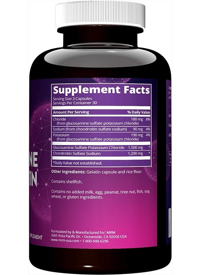 MRM Glucosamine 1500mg/Chondroitin Sulfate 1200 mg 90 caps  - Image 2