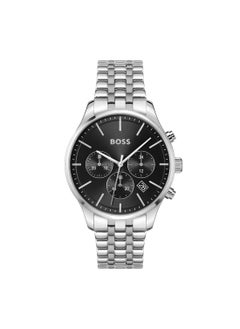HUGO BOSS Round Chronograph Men's Black Case Watch - 1514157  - Image 1