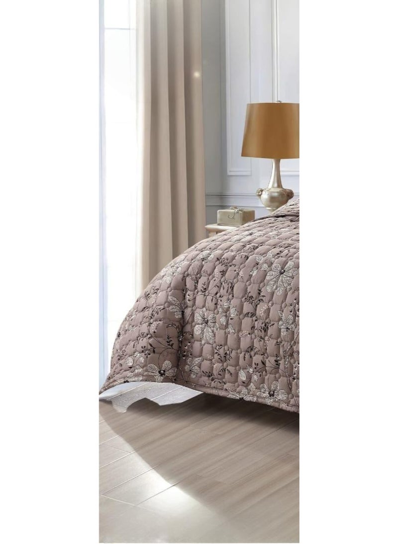 مون مفرش سرير نفرين فندقي مضغوط يتكون من 6 قطع ليمنحك صيف منعش، لحاف مقاس 250x230 سم - Image 2