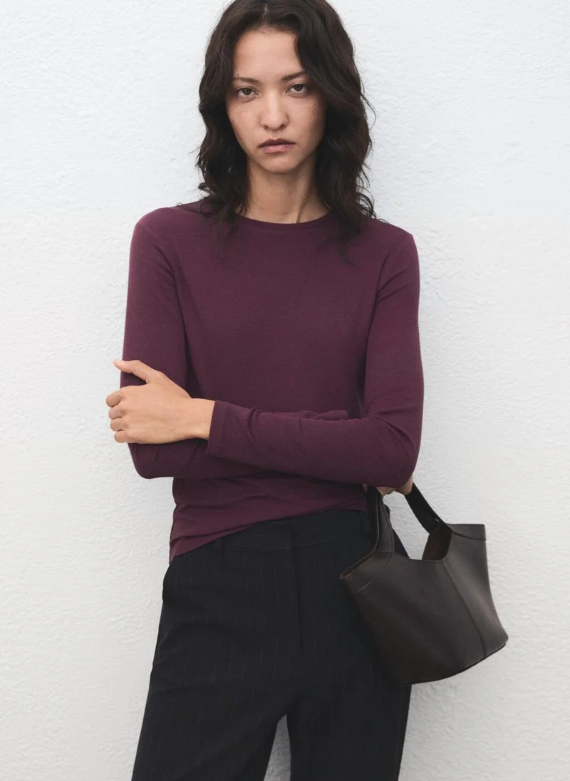 MANGO Long sleeve T-shirt