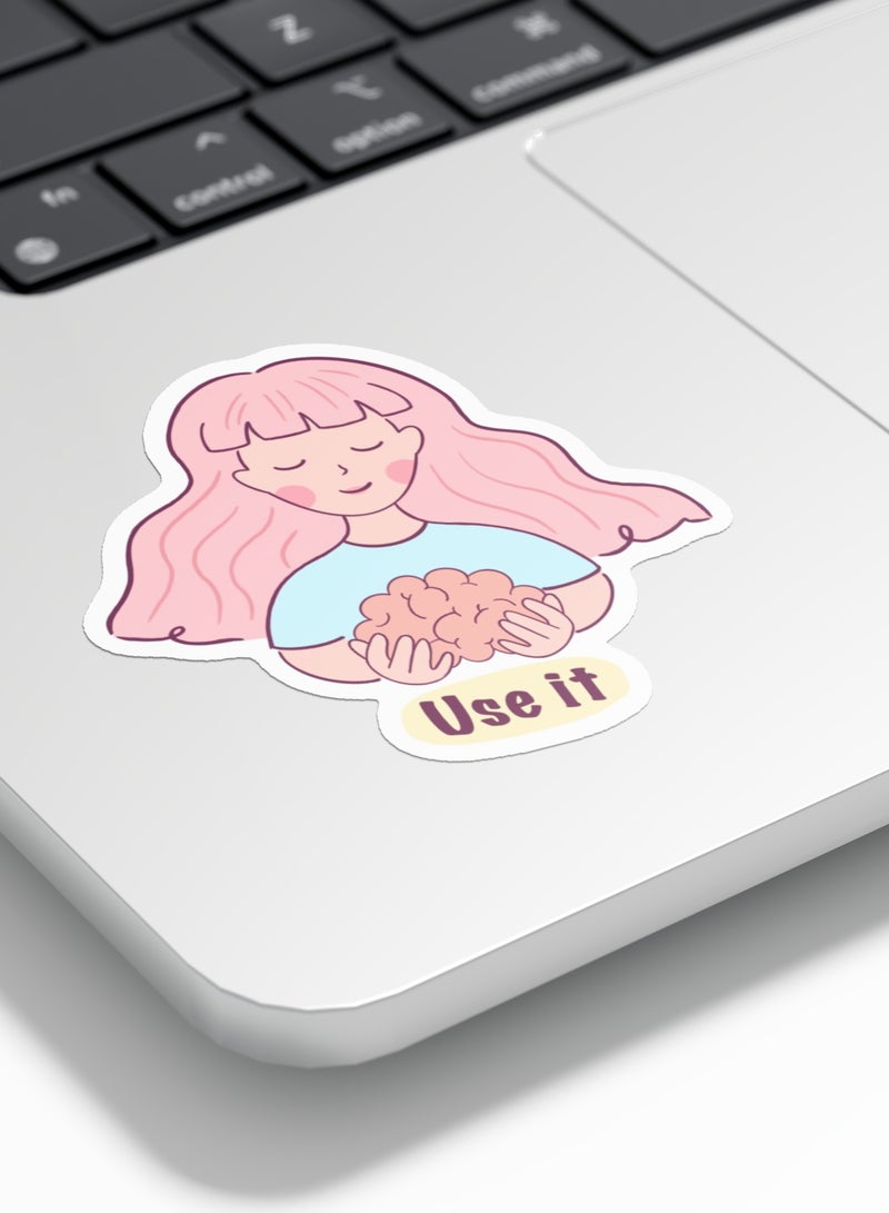 Boomah Accessories 1-Piece Creative Self Love Girl Power Waterproof Vinyl Stickers, for Laptop , Mobile , Mug , Skateboard , Guitar for kids, adult , girls, nursery 8x6cm - Image 1