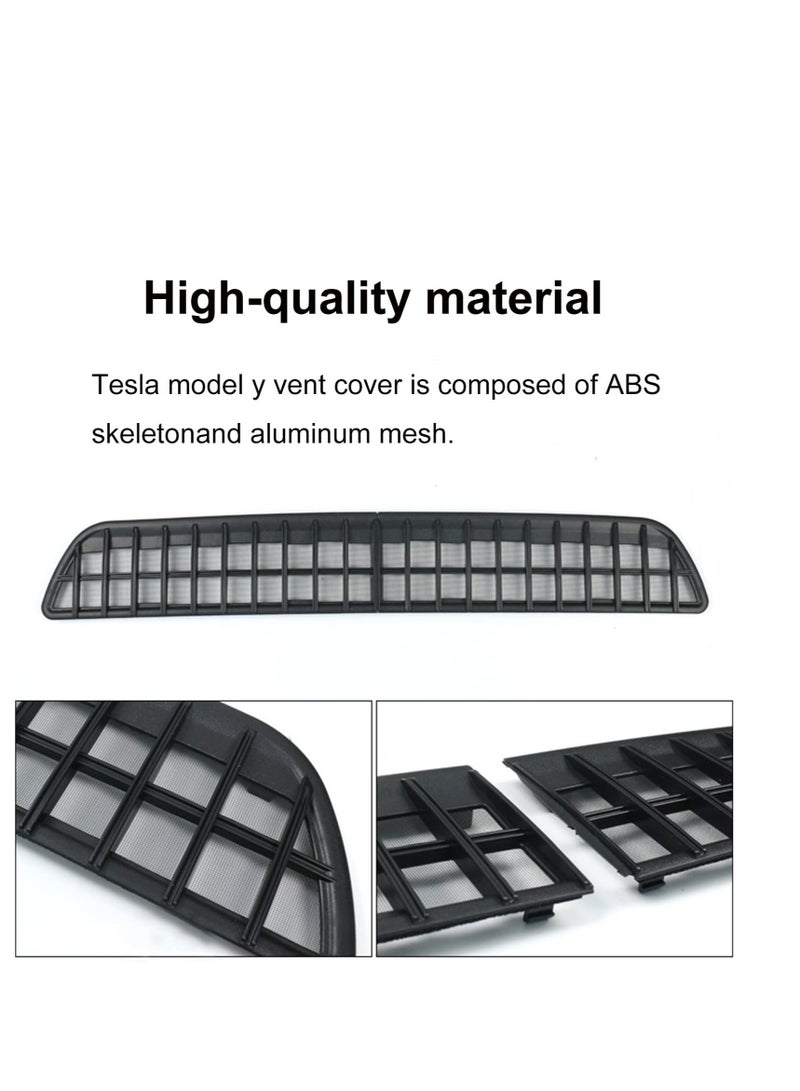SOLARAE Vent Cover for Tesla Model Y, Air Conditioning Inlet Protective Cover for Tesla Model Y, Intake Inlet Vent Grille Cover, Suitable for Model Y Accessories 2023 2022 - Image 5