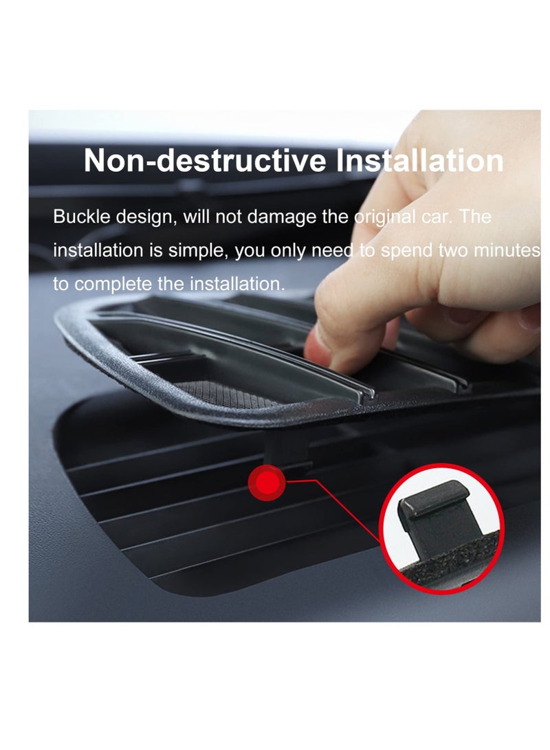 SOLARAE Vent Cover for Tesla Model Y, Air Conditioning Inlet Protective Cover for Tesla Model Y, Intake Inlet Vent Grille Cover, Suitable for Model Y Accessories 2023 2022 - Image 4