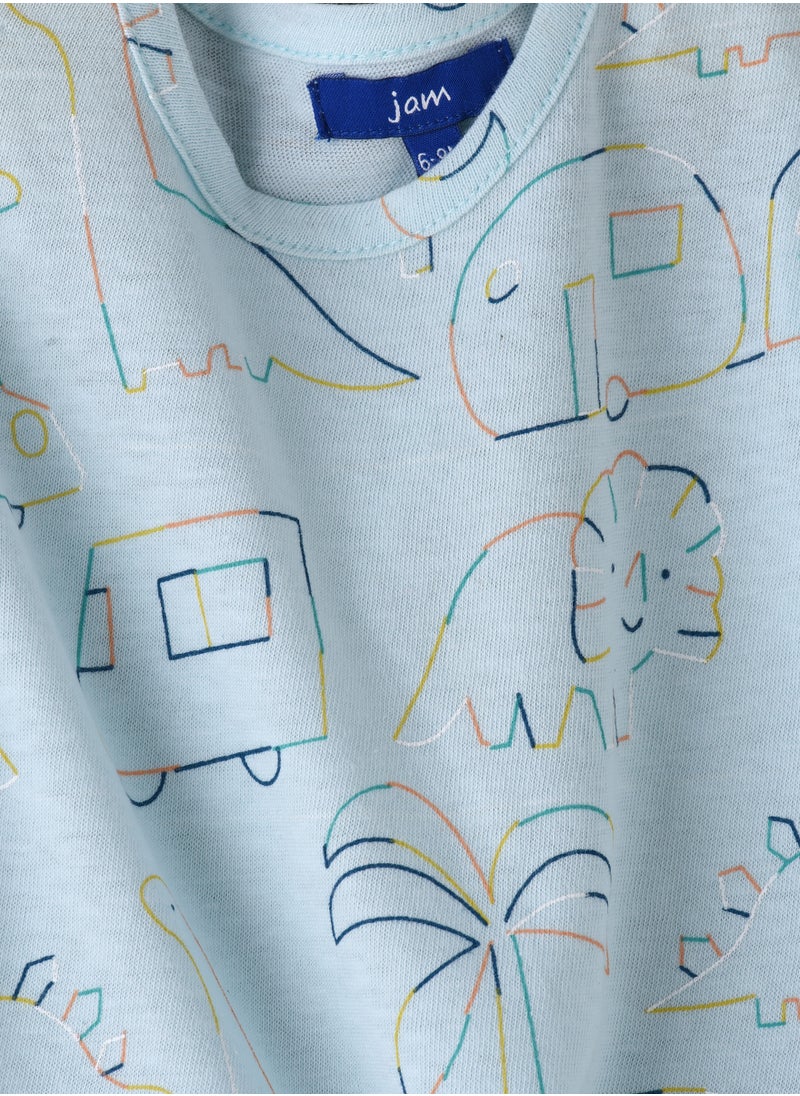 JAM Little Explorer Crew: Boys Print T-Shirt Spark Adventure & Comfort  - Image 2