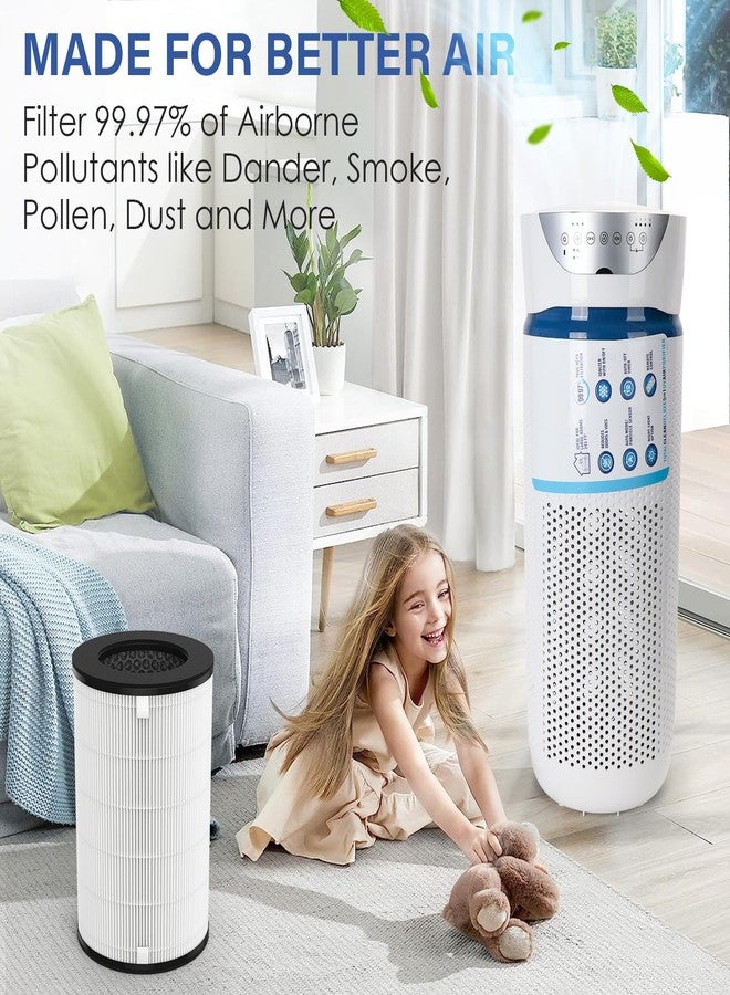 CFKREYA AP-T40FL Replacement Filter for HoMedics 5-in-1 Tower Air Puri-Fier Models# AP-T40FL, AP-T40WT, AP-T43-WT, AP-T45-BK and AP-T45-WT,1461901(Costco Model), 2-Pack - Image 4