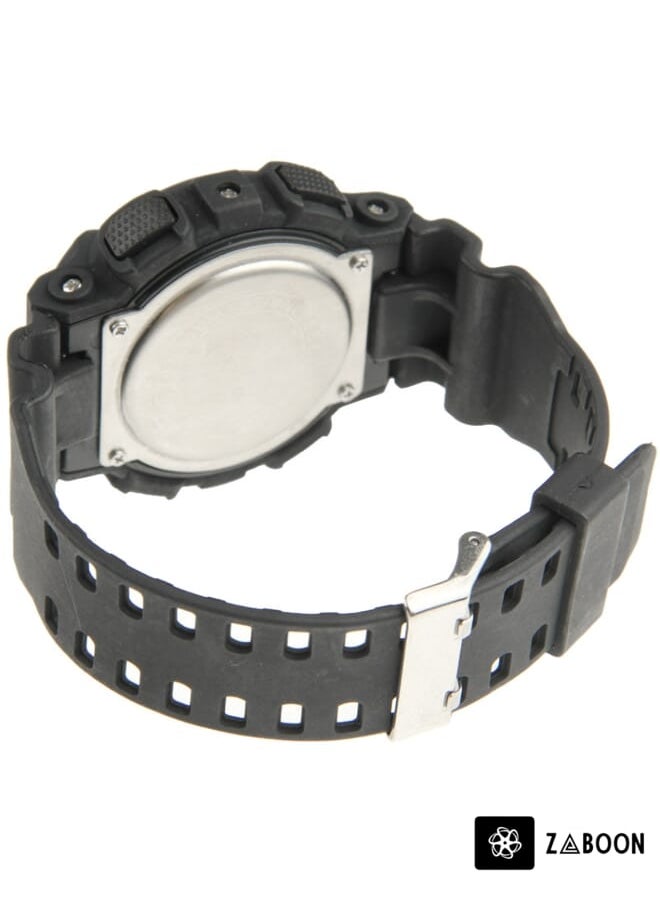 Zaboon - OREEX Water Resist Sport LED Watch with Watch Hand / Week / Time / Date / Alarm / Stopwatch / LED Light(Black) - Image 1