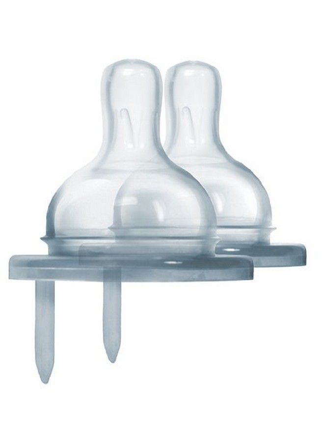 Pura Kiki Bottle Replacement Nipple 2Pack 100% Medicalgrade Silicone Anticolic Nonplastic Suitable For Infants & Babies 6+ Months (Fast Flow) - Image 2