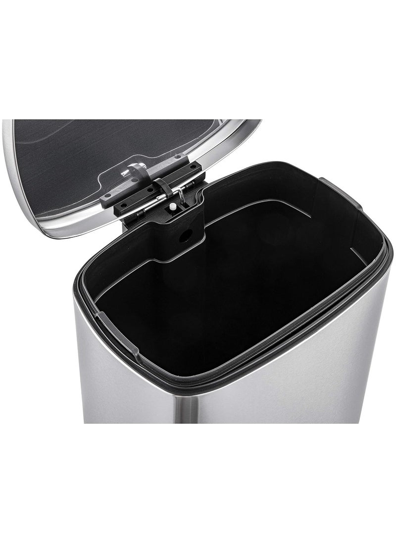 Crocodile - CROCODILE تمساح Stainless Steel Dustbin, Soft-Close Lid & Durable Foot Pedal, Smudge-Resistant Dustbin, 50 Liter/13.2 Gallon Capacity, 2 Years Warranty - Image 1