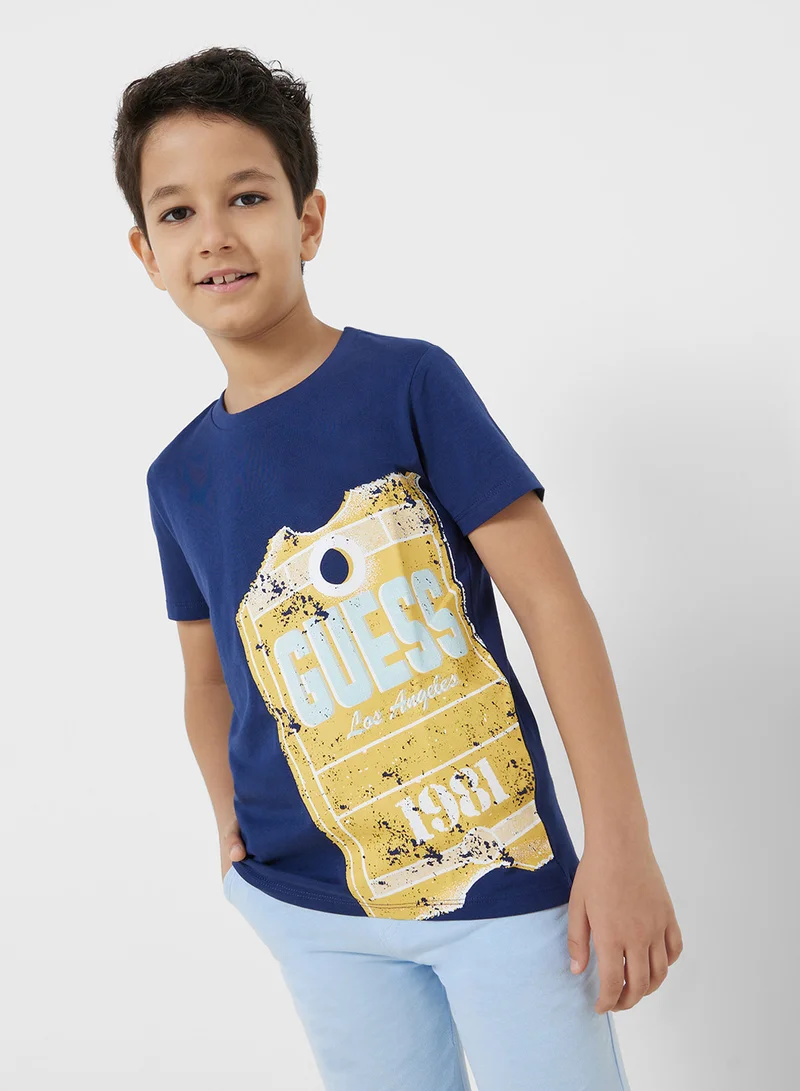 جس Kids Logo T-Shirt