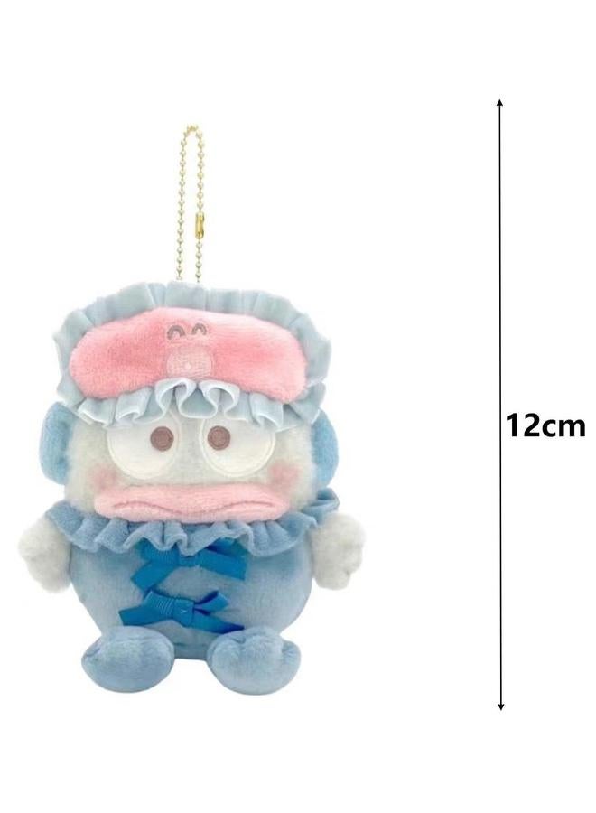 Cute Plush Pendant Eye Mask Pajamas Toy Keychain School Bag (Ugly fish)  - Image 2
