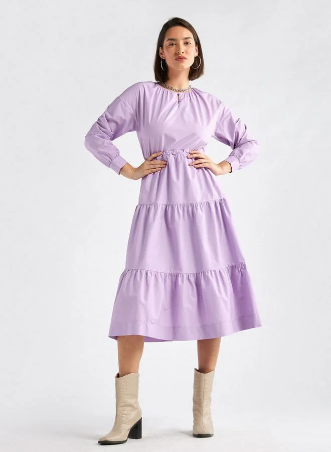 Splash FAV Tiered Cotton Dress
