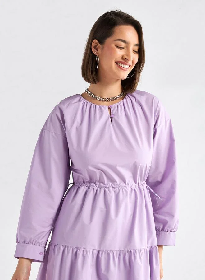 Splash FAV Tiered Cotton Dress