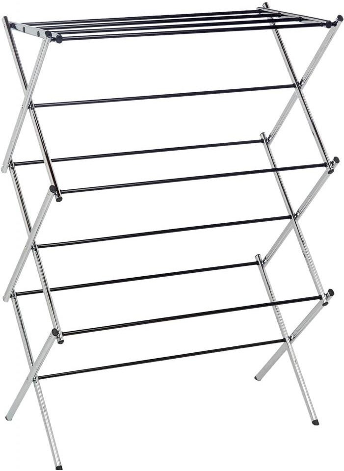 AIWANTO Portable Foldable Adjustable Clothes Drying Rack Clothes Rack for Air Drying Clothing Sturdy Durable Clothes Dryer Laundry Drying Stand for Indoor Outdoor Balcony  - Image 5
