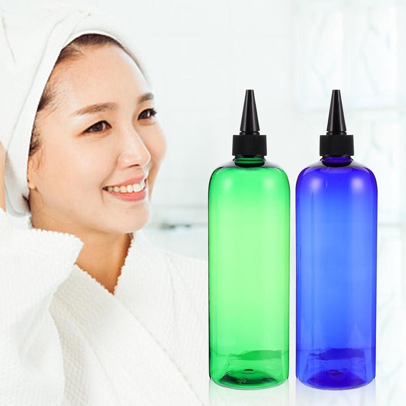 6pcs 500ml Hair Dyeing Applicator Bottles Squeeze Dispenser with Black Nozzle Caps Refillable Hair Coloring Tool for Salon and Home Use - Image 5