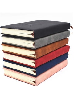 Tanyaz A5 Leather Ruled Notebook,360 Pages Super Thick Wax Sense Leather Business Office Daily Work Student Notebook with Pen Loop, Bookmark for Office Home School Business Writing & Note Taking (Pink)  - Image 3