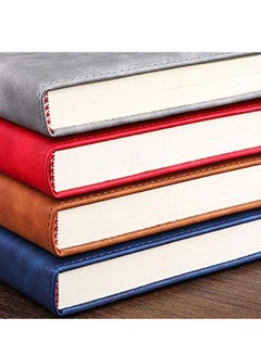 Tanyaz A5 Leather Ruled Notebook,360 Pages Super Thick Wax Sense Leather Business Office Daily Work Student Notebook with Pen Loop, Bookmark for Office Home School Business Writing & Note Taking (Pink)  - Image 5