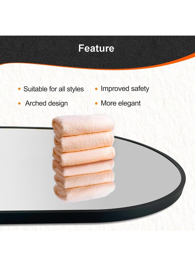 Sharpdo LED Bathroom Mirror, Wall Mounted, Thickened Aluminum, with Shelf 40*60CM - Image 5