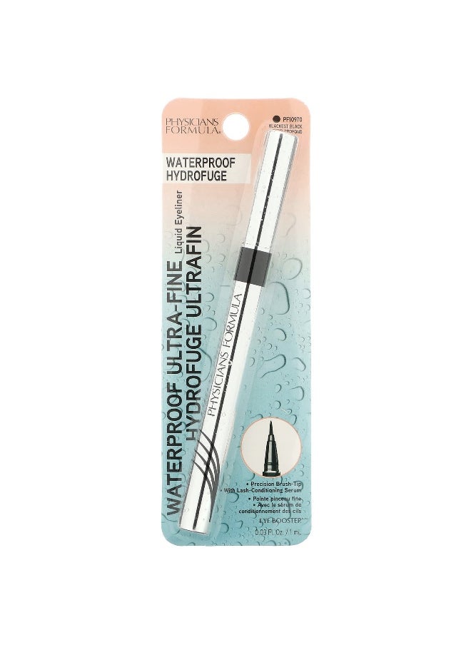 Physician's Formula Physicians Formula, Eye Booster, Waterproof Ultra-Fine Liquid Eyeliner, PF10970 Blackest Black, 0.03 fl oz (1 ml)  - Image 2