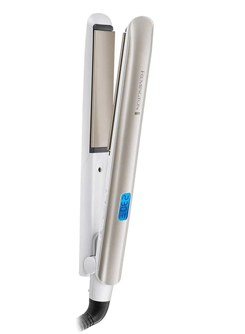 REMINGTON Hydra Luxe Straightener S8901 White - Image 1
