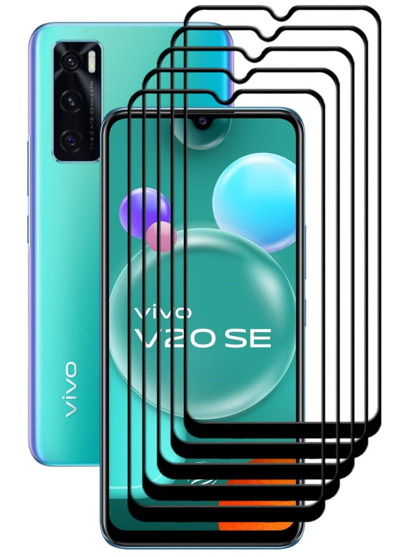 ACLIX 5 Pieces Antistatic ESD Dustproof Premium Quality High Definition Tempered Glass Screen Protector Designed For vivo V20 SE - Image 1