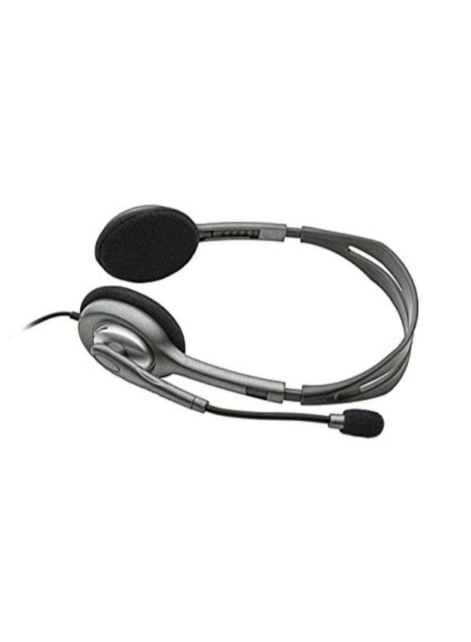 Logitech Wired Over-Ear Headphones Grey/Black - Image 2