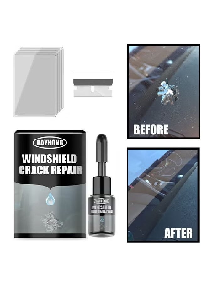 RAYHONG Windshield Crack Repair，For Glass Crack Repair Adhesive，Windshield Chip Repair Kit，Cracks Gone Glass Repair Fluid Quick Fix  - Image 1