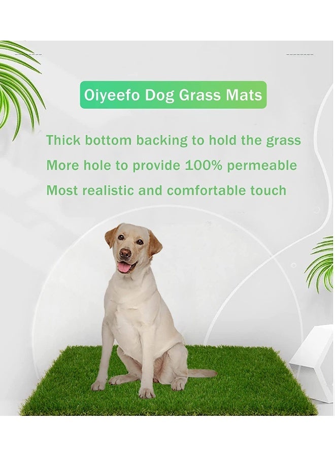 Mumoo Bear حصائر عشب صناعي لمومو بير للكلاب، عشب مزيف لتدريب الحيوانات الأليفة على قضاء الحاجة، مثالي للاستخدام الداخلي والخارجي (35.5 × 46 سم) - Image 5
