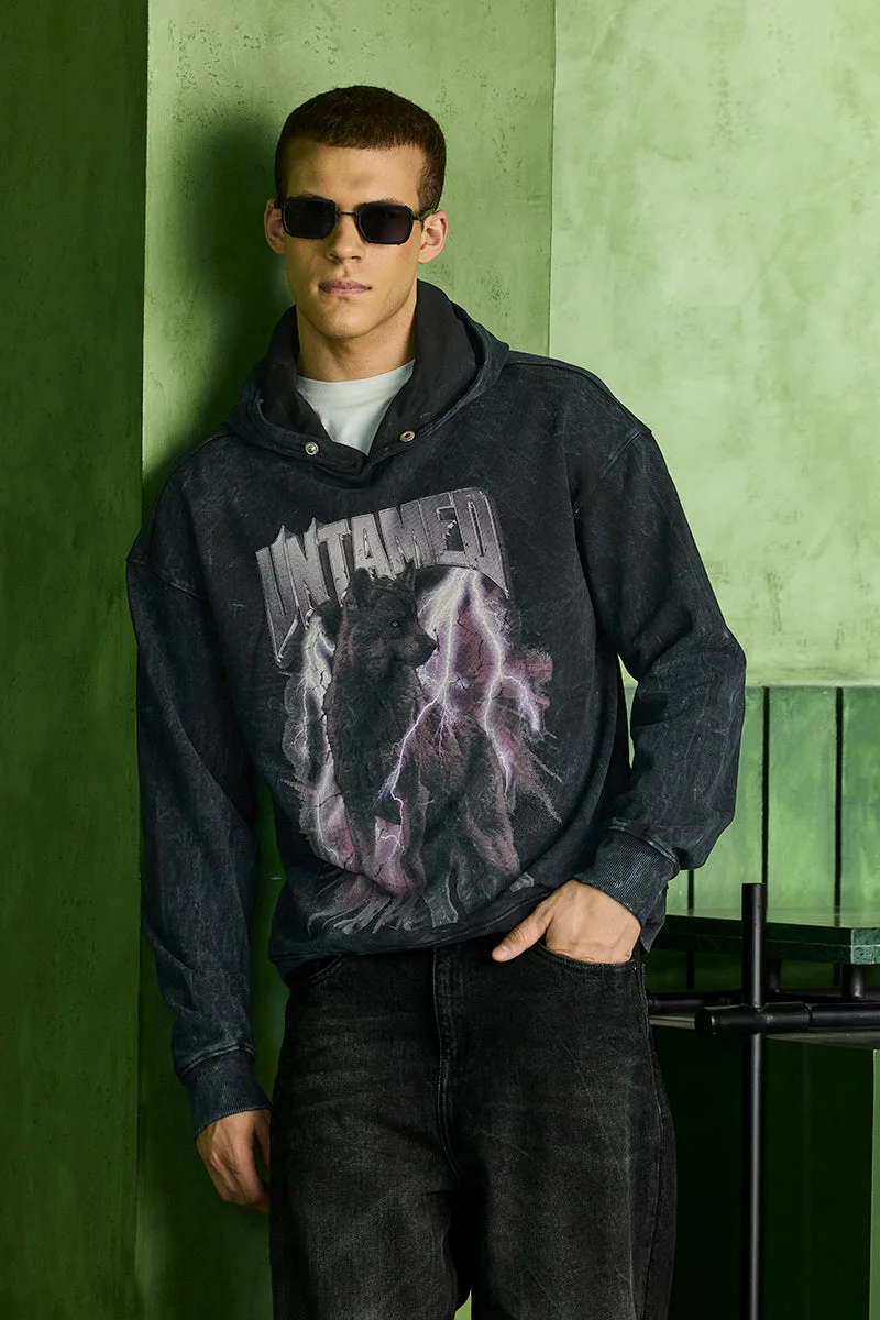 SNITCH Snitch Revolution Untamed Acid Washed Hoodie