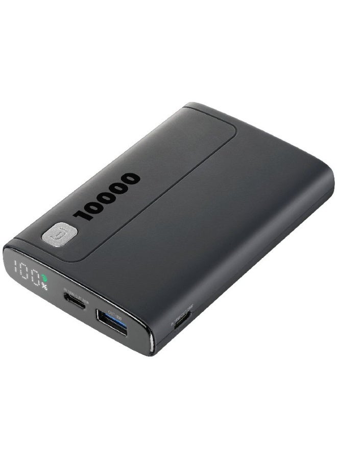 سيلولار لاين باور بانك Cellularline Elite بسعة 10000mAh – شحن سريع 20 واط، أسود - Image 2