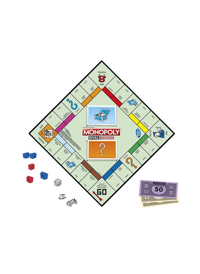 Monopoly - Rivals Edition Board Game; Head-to-Head 2 Player Game; Faster Gameplay Than Classic Monopoly; Kids Ages 8 and Up; Game for 2 Players - Image 1