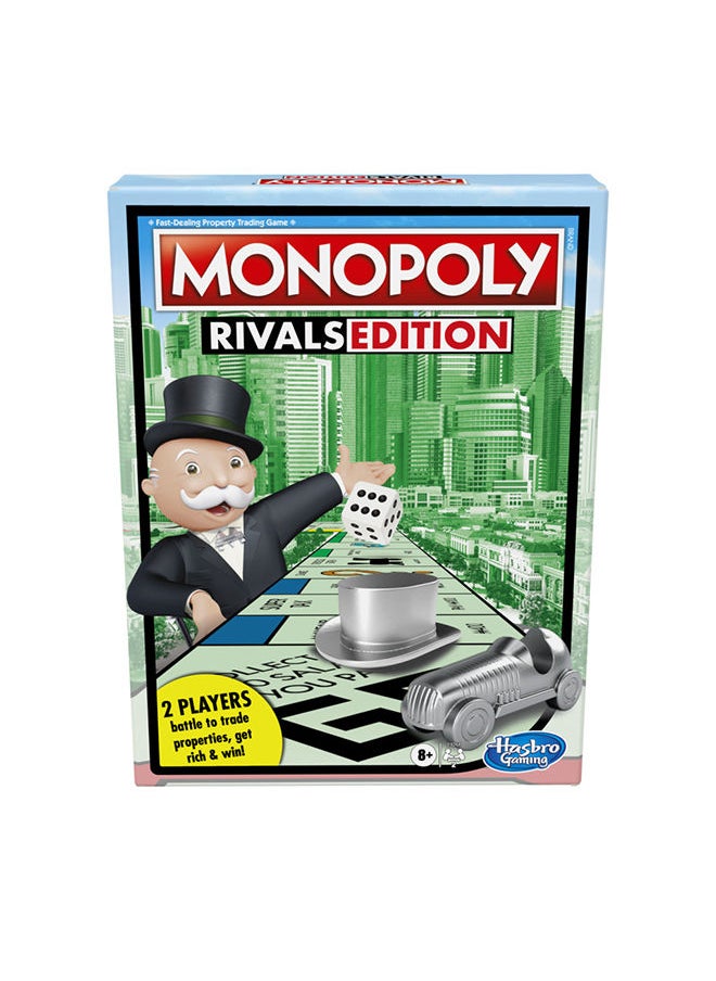 Monopoly - Rivals Edition Board Game; Head-to-Head 2 Player Game; Faster Gameplay Than Classic Monopoly; Kids Ages 8 and Up; Game for 2 Players - Image 1