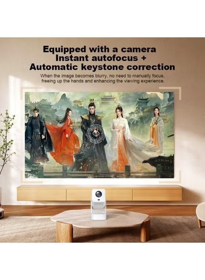 Smartberry HT13 Plus 4K UHD Portable Smart Projector – Native 1080p Support, Android 11, WiFi 6, Bluetooth 5.0, HDMI & USB for Home Theater, Gaming, and Office Use - Image 2