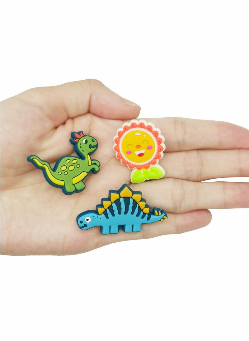 Excefore Shoe Charms for Crocs, Sandals Buckle Party Birthday Gift Bracelet Wristband Decoration for Adult Men Women Kids, Random Charm 100 Pcs with 2 Wrist Strap  - Image 4