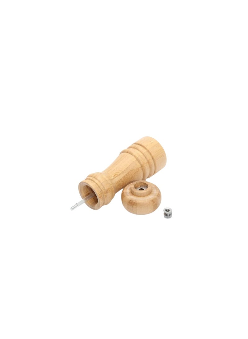Liying 2Pcs Wood Salt and Pepper Grinder 12cm x 5cm , Coarseness Adjustable Peppermill, Refillable Salt Mill, Ceramic Grinding Mechanism (S)  - Image 3