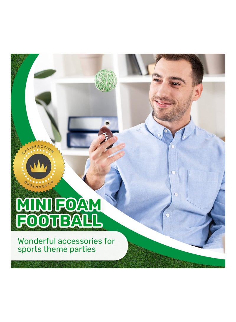 SOLARAE Mini Foam Footballs, Bulk Mini Stress Ball, Party Favor for Kids Footballs Toy Little Football Party Decoration, Sports Party Favor Reward Bag Gift Fillers School Classroom Prize(30 Pack) - Image 4