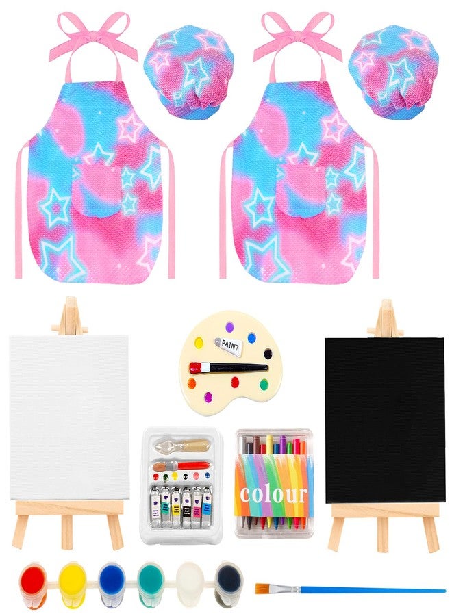 Bbiamsleep 13 Pcs Christmas Elf Accessories - Mini Elf Painting Props Include Apron Miniature Wooden Easel Mini Painting Accessories - Image 1