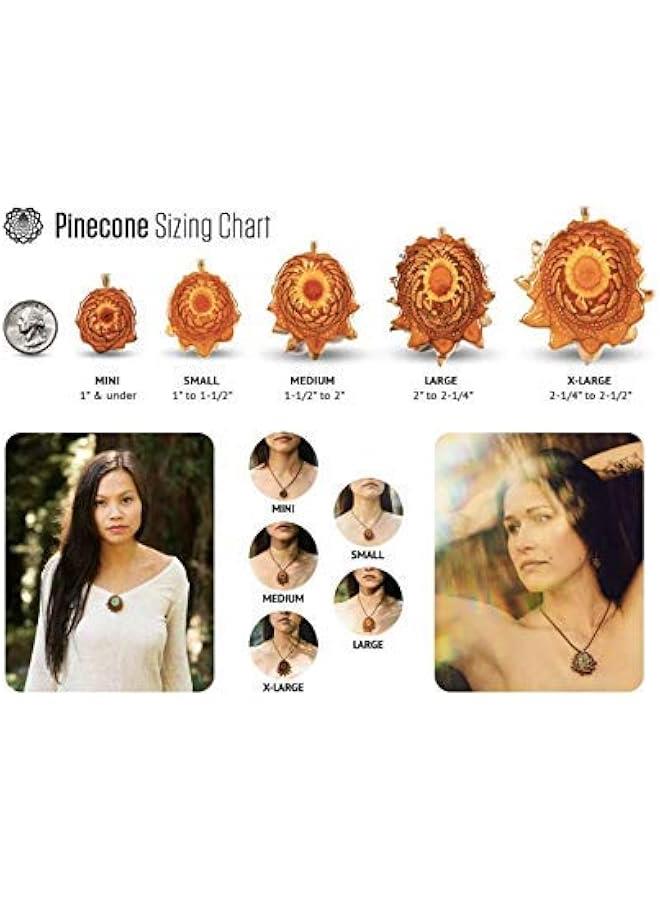 Arabest Lapis Lazuli  Pendant Festival Jewelry For Women For Men Boho Fashion Gear 100% Natural Sacred Geometry Pinecone with Gemstone Necklace - Image 5