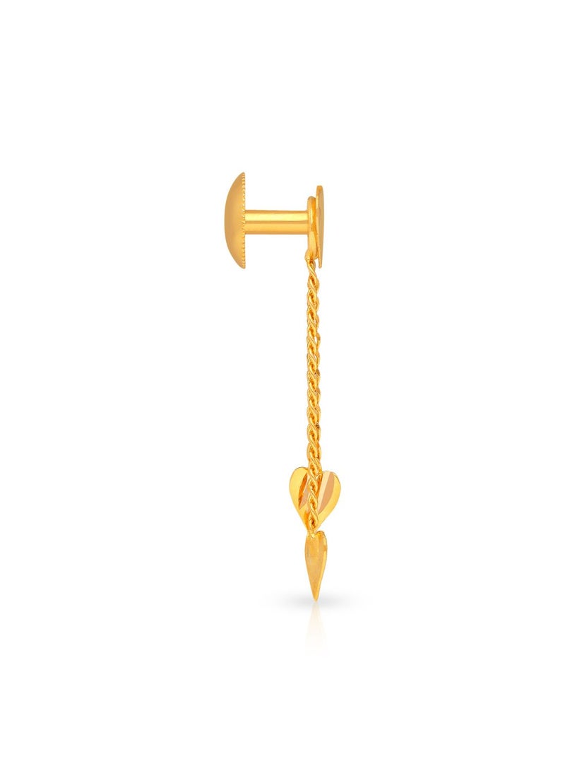 Malabar Gold and Diamonds أقراط دائرية من الذهب عيار 22 قيراط 916 للنساء ERKER10392 - Image 2
