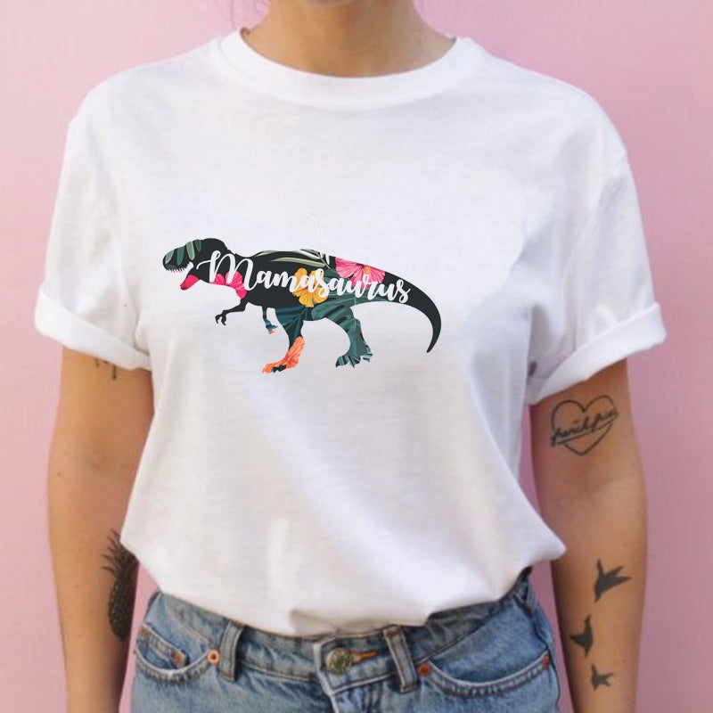 [Same day] cross-border supply of T-shirt printed T-shirt women's short-sleeved women's clothing - Image 1