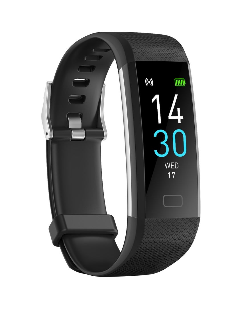 ساعة ذكية لتتبع اللياقة البدنية مع IP68 مقاومة للماء: عداد الخطوات، مراقب السعرات الحرارية/معدل ضربات القلب، متتبع النوم وساعة توقيت - Image 1