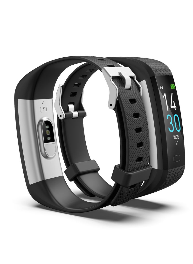 ساعة ذكية لتتبع اللياقة البدنية مع IP68 مقاومة للماء: عداد الخطوات، مراقب السعرات الحرارية/معدل ضربات القلب، متتبع النوم وساعة توقيت - Image 2