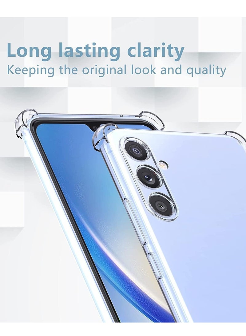 BORTONY Samsung Galaxy A55 Case Crystal Clear Flexible Cover for Galaxy A55 Slim Thin Non-Yellowing Soft TPU Bumper Protective Phone Case Cover for Samsung Galaxy A55 6.6 inch - Image 3