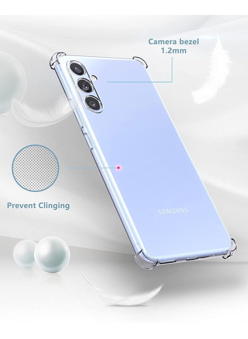 BORTONY Samsung Galaxy A55 Case Crystal Clear Flexible Cover for Galaxy A55 Slim Thin Non-Yellowing Soft TPU Bumper Protective Phone Case Cover for Samsung Galaxy A55 6.6 inch - Image 5