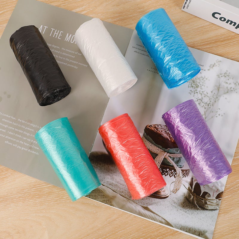 Black Large Garbage Bag Extra Large Disposable Plastic Bag Kitchen Cleaning Bag Pe Thickened Flat Pocket - Image 3