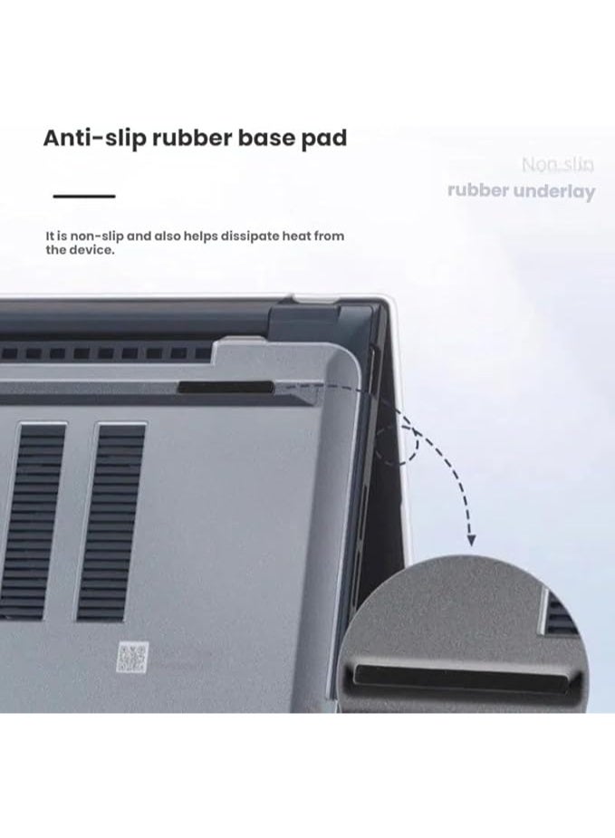 Laptop Case Compatible with ASUS ZenBook 14 OLED 2025 UX3405C 14 inch Ultra-thin Clear Top Shell and Bottom Shell Full Protection Protective Cover - Image 5